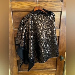 Vintage metallic bronze/brown cape